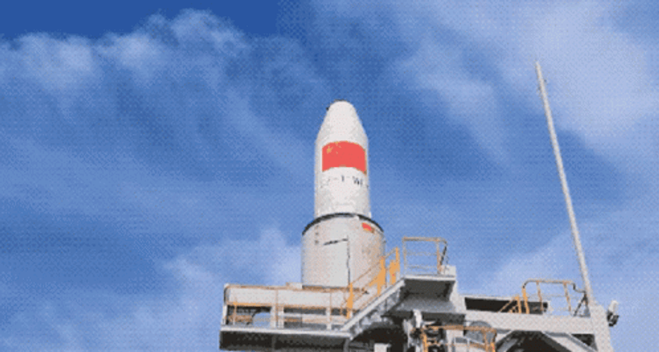 Exploding Rocket Falling To Earth GIF