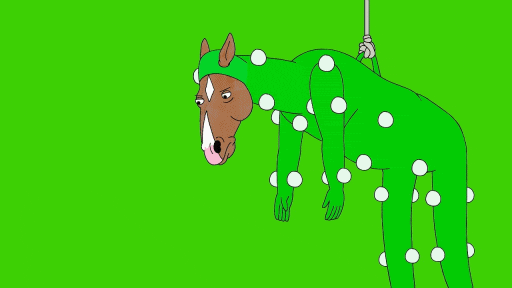 Explosion Green Screen Hanging Horse GIF