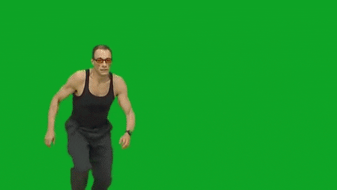 Explosion Green Screen Jean Claude Van Damme GIF
