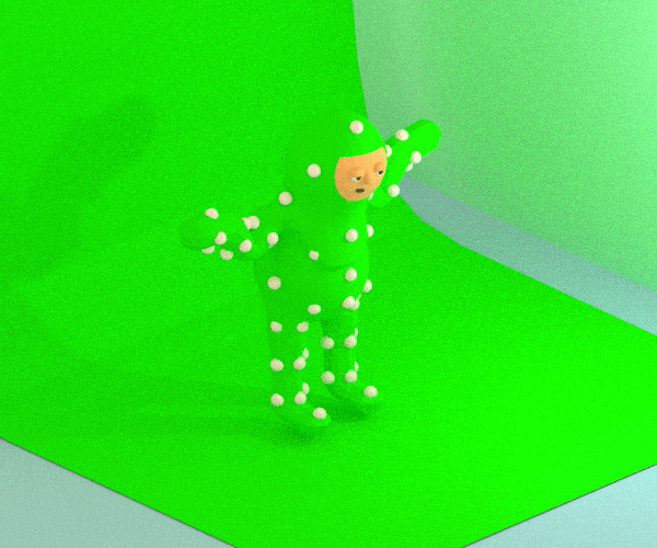 Explosion Green Screen Teletubbies Jumping GIF