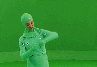 Explosion Green Screen Woman Actions GIF