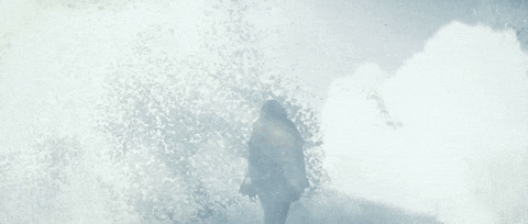 Explosion Green Screen Woman Walking GIF