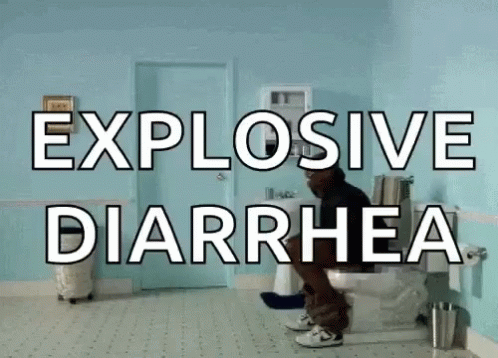 Explosive Diarrhea Man Flying GIF