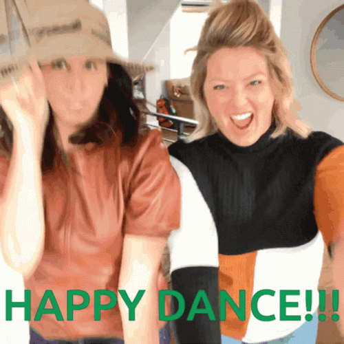 happy dance friendship gif