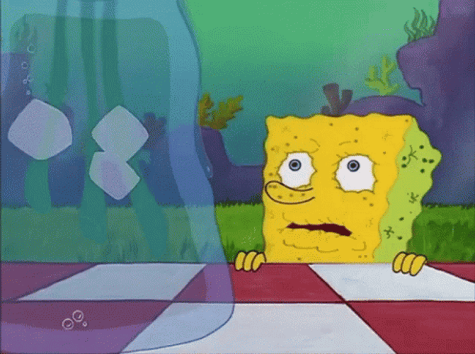 Extremely Thirsty SpongeBob Needs Water GIF