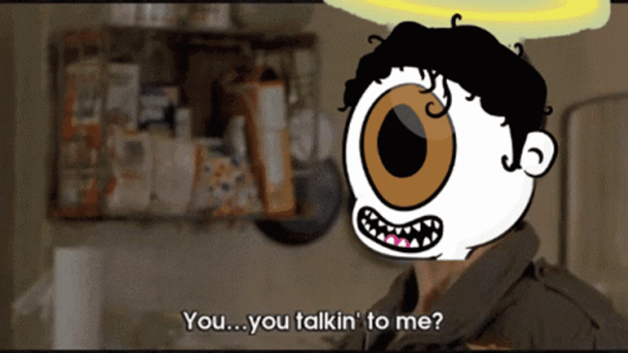 Eye Ball Asking You Talking To Me GIF