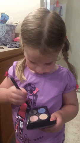 Eye Makeup Cute Toddler GIF