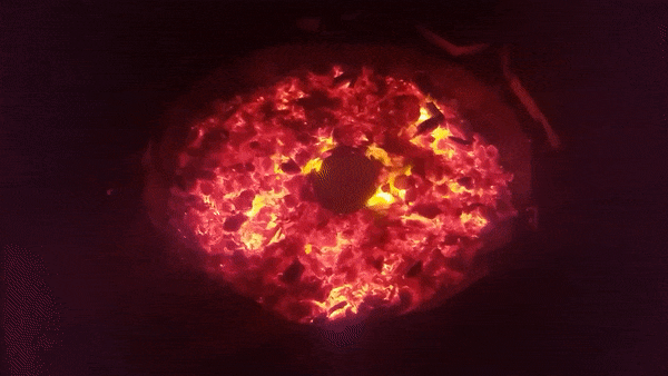 Eye Of Sauron Like In Coals GIF