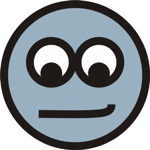 Eye Roll Emoji Gray Cartoon Smirk GIF