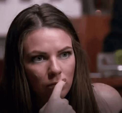 Woman Eye Twitching Seriously GIF