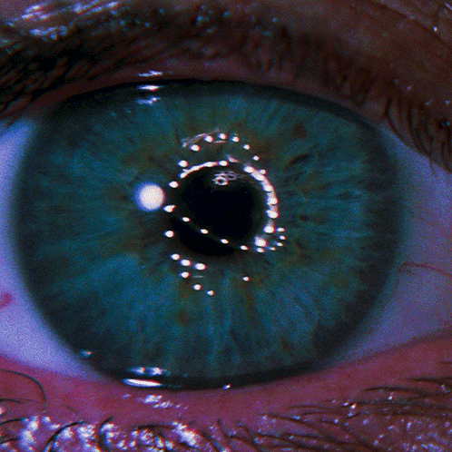 Eye With Letter H Reflection GIF