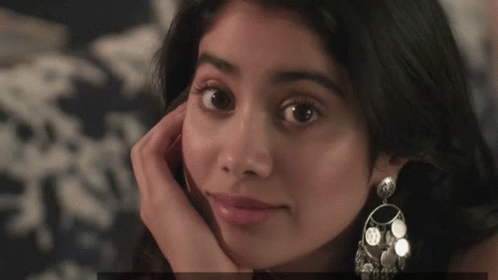 Eyebrow Flutter Jahnvi Kapoor GIF