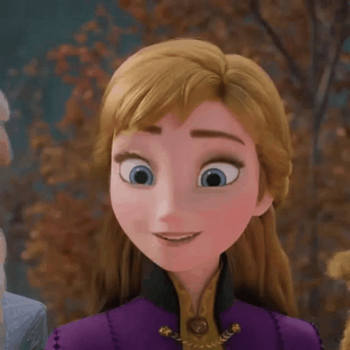 Eyebrow Raised Frozen Anna GIF