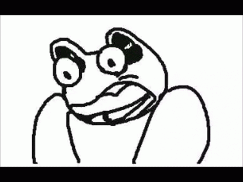 Eyes Popping Out Frog Startle GIF