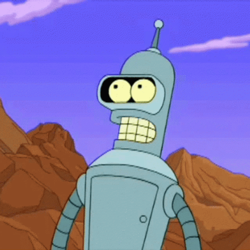Eyes Popping Out Robot Is Amazed GIF