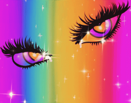 Eyes Rainbow Star GIF
