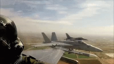 F-16 Flying Jets Mission GIF