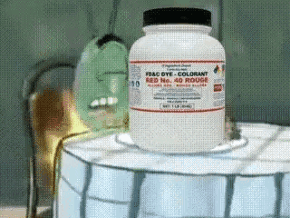 F & C Dye Colorant Bottle on White Barrel