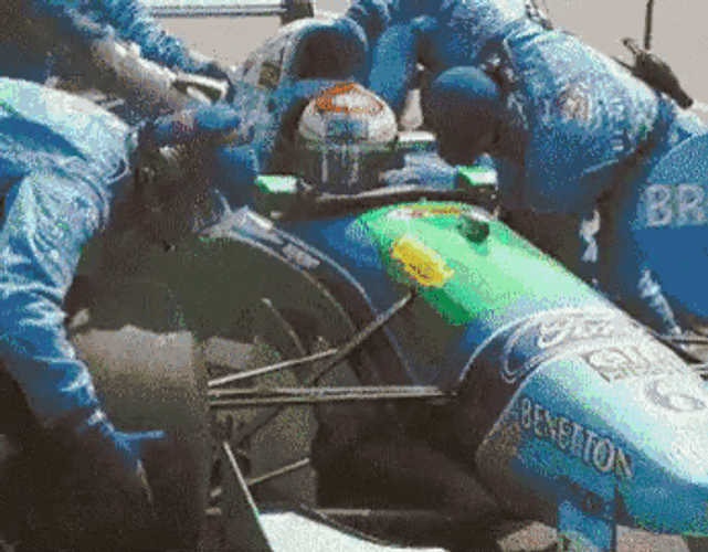 F1 Pitstop Fire Accidents GIF