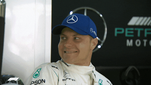 F1 Valtteri Bottas Drinking Espresso GIF