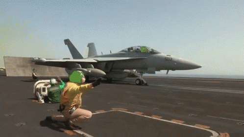 F22 Raptor Jet On Runway GIF