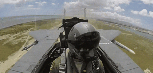 F22 Raptor Side Glance GIF