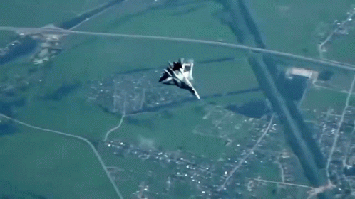 F22 Raptor Sideways Flight GIF