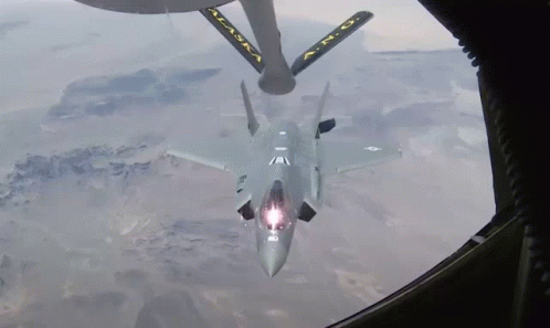 F22 Raptor White Raptor Overtaking GIF