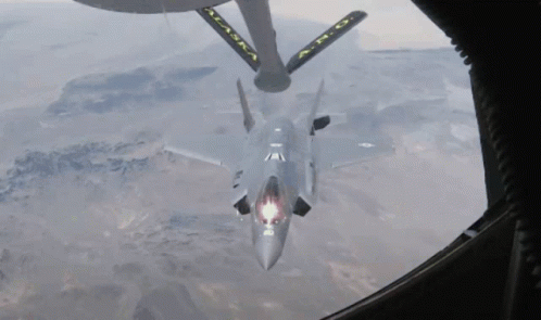 F35 Fighter Jet Air Refueling GIF