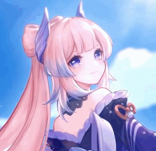 Kokomi Look Above GIF