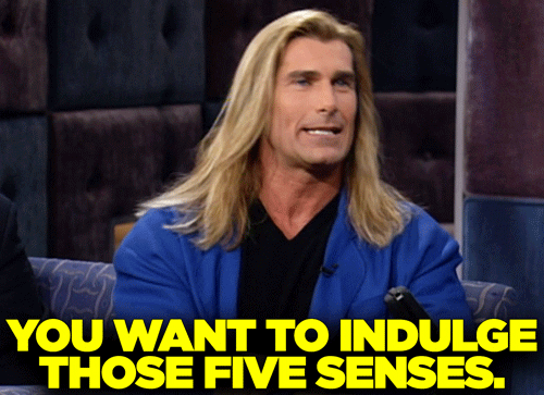 Fabio Lanzoni Indulging Five Senses GIF