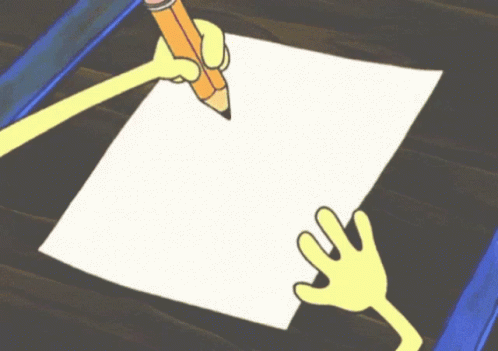 Face Drawn With Pencils GIF