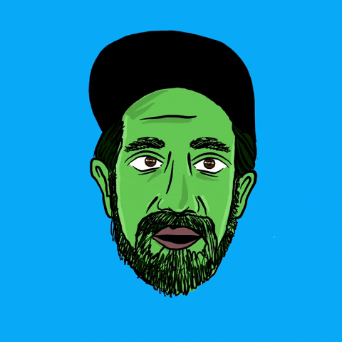 Face Melt And Laughing Skull GIF