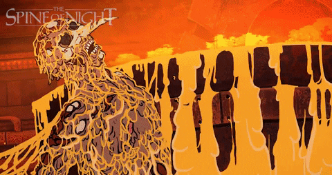 Face Melt Because Of Burning GIF