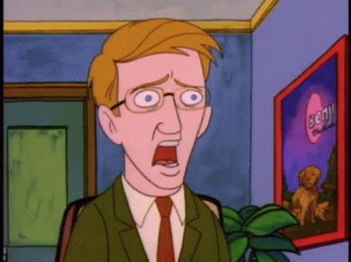 Face Melt With Shocked Reaction GIF