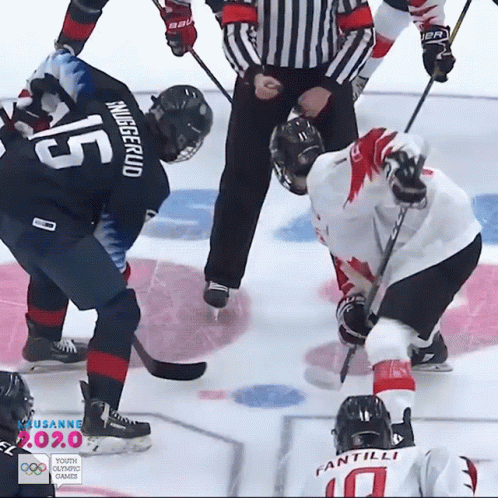 Face Off Ice Hockey GIF