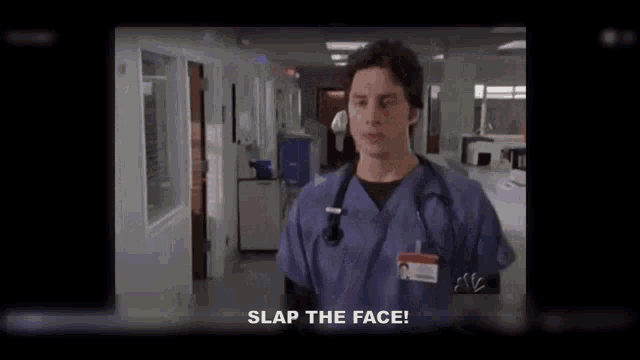 Face Slap Slap The Face Scrubs GIF