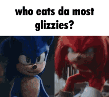 Face To Face Fight Knuckles Vs. Sonic GIF