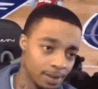 Face With Basketball Court Background
