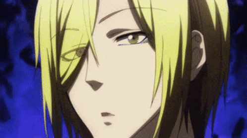 Face With Blonde Hair And Green Eyes GIF