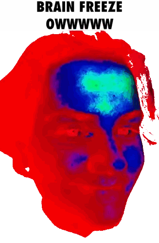 Face with Brain Freeze Owwwwww