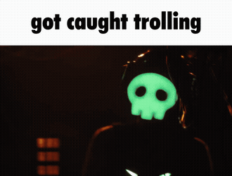Face with Got Caught Trolling