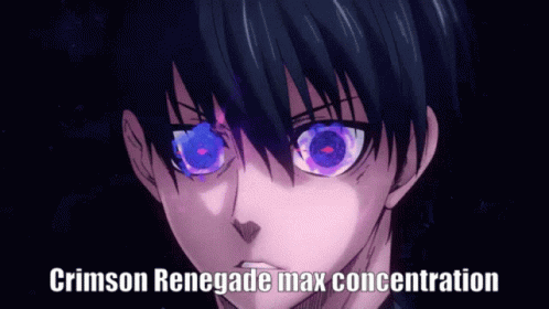 Face With Purple Eyes Crimson Renegade Max Concentration GIF