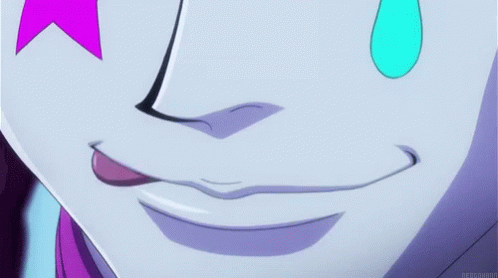 Face With Purple Star And Blue Tear GIF