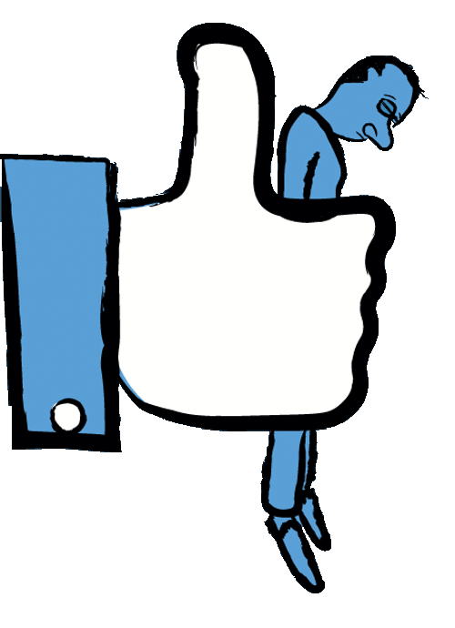Facebook Like Squeeze Sticker GIF