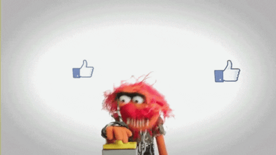 Facebook Likes Button Muppet GIF