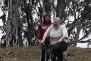 Funny Bike Ride Mud Faceplant GIF