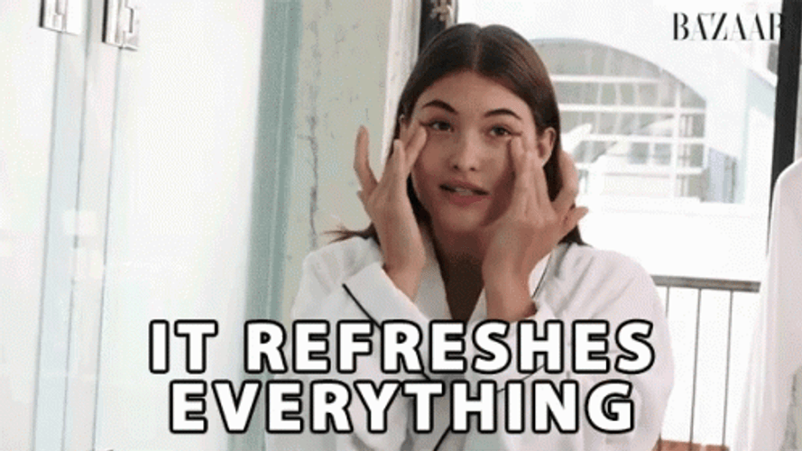 Facial Treatment Results Refreshes Everything Harpers Bazaar GIF