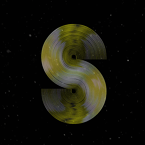 Fading Smoky Letter S GIF