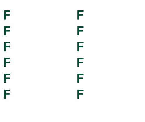 Fahrenheit Word in Green